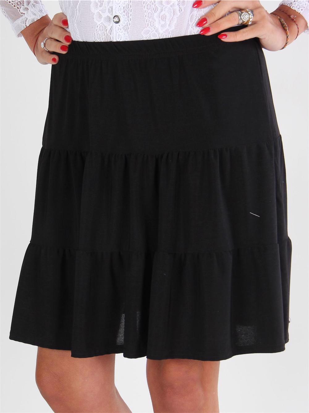 Agnes - Armygrøn sød flæsenederdel